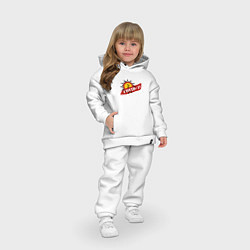 Детский костюм оверсайз Covid-19, цвет: белый — фото 2