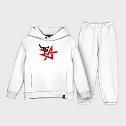 Детский костюм оверсайз Алиса коза, цвет: белый