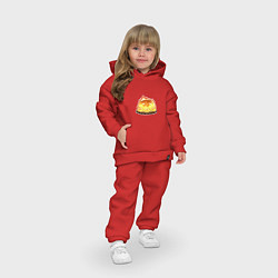 Детский костюм оверсайз Слаймовый костёр, цвет: красный — фото 2