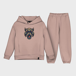 Детский костюм оверсайз Devil Tiger, цвет: пыльно-розовый