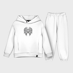 Детский костюм оверсайз Tiger Wings, цвет: белый