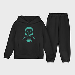 Детский костюм оверсайз Игрок 101, цвет: черный
