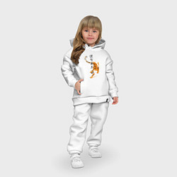 Детский костюм оверсайз Китайский тигр 2022, цвет: белый — фото 2