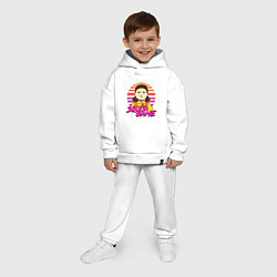 Детский костюм оверсайз Doll Squid Game, цвет: белый — фото 2