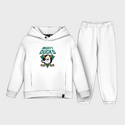 Детский костюм оверсайз Анахайм Дакс, Mighty Ducks, цвет: белый