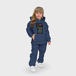 Детский костюм оверсайз Iron Maiden Самурай, цвет: тёмно-синий — фото 2