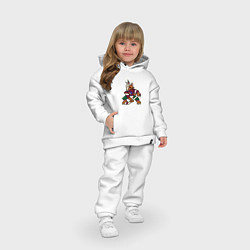 Детский костюм оверсайз Аризона Койотис логотип, цвет: белый — фото 2