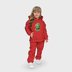 Детский костюм оверсайз Гринч - похититель Рождества, цвет: красный — фото 2
