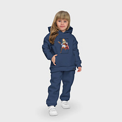 Детский костюм оверсайз Мимоза Вермиллион Черный клевер, цвет: тёмно-синий — фото 2