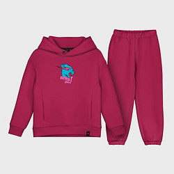 Детский костюм оверсайз Mr Beast Gaming, цвет: маджента