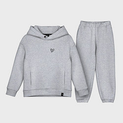 Детский костюм оверсайз Сердечко крохотное