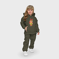Детский костюм оверсайз Тигр с подарками 2022, цвет: хаки — фото 2