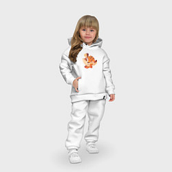Детский костюм оверсайз Хитрый тигр Новый год, цвет: белый — фото 2