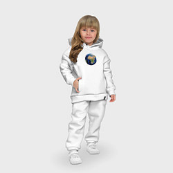 Детский костюм оверсайз Планета солнечной системы земля, цвет: белый — фото 2