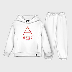 Детский костюм оверсайз 30 Seconds to Mars рок, цвет: белый