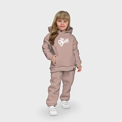 Детский костюм оверсайз 9 грамм - Logo, цвет: пыльно-розовый — фото 2