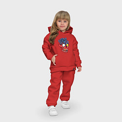 Детский костюм оверсайз Brain convolutions, цвет: красный — фото 2