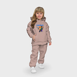 Детский костюм оверсайз Майнкрафт - супер игра!, цвет: пыльно-розовый — фото 2