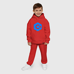 Детский костюм оверсайз Язык программирования C Sharp, цвет: красный — фото 2