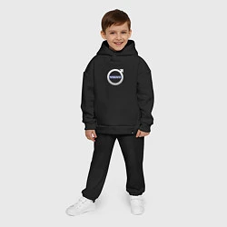 Детский костюм оверсайз VOLVO лого, цвет: черный — фото 2