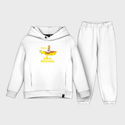 Детский костюм оверсайз On a Yellow Submarine, цвет: белый