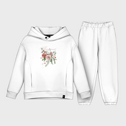 Детский костюм оверсайз Spring mood Flower, цвет: белый