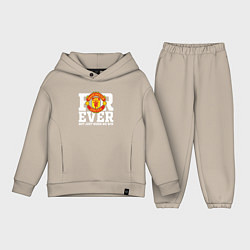 Детский костюм оверсайз Manchester United FOREVER NOT JUST WHEN WE WIN, цвет: миндальный