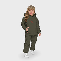 Детский костюм оверсайз Code Geass Логотип, цвет: хаки — фото 2