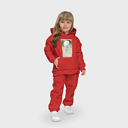 Детский костюм оверсайз Fishing Crane in Shallow Water, цвет: красный — фото 2