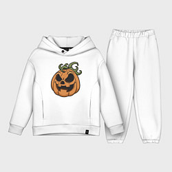 Детский костюм оверсайз Улыбка Хэллоуина, цвет: белый