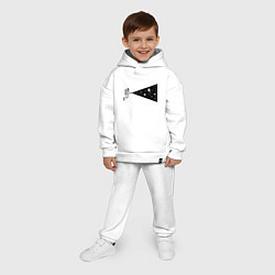 Детский костюм оверсайз Космонавт с фонариком, цвет: белый — фото 2