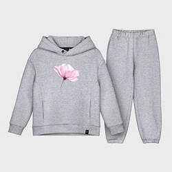 Детский костюм оверсайз Цветок ласки и нежности, цвет: меланж