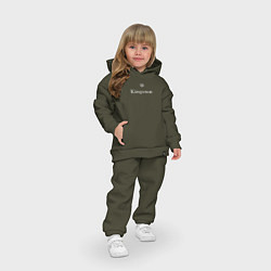 Детский костюм оверсайз Kingsman - логотип, цвет: хаки — фото 2