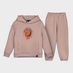 Детский костюм оверсайз Allstars Basketball, цвет: пыльно-розовый
