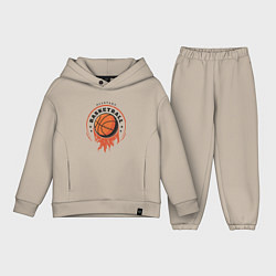 Детский костюм оверсайз Allstars Basketball, цвет: миндальный