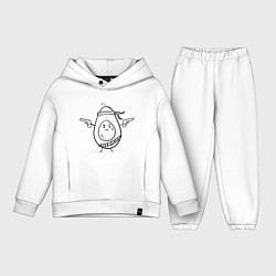 Детский костюм оверсайз Авокадо с пистолетами