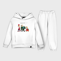 Детский костюм оверсайз Троица-Остров Сокровищ, цвет: белый