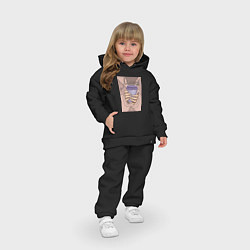 Детский костюм оверсайз Уютная бодрость, цвет: черный — фото 2