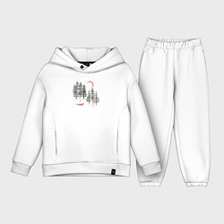 Детский костюм оверсайз Лисий Лес, цвет: белый