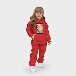 Детский костюм оверсайз Карта приключений - Ван Пис, цвет: красный — фото 2