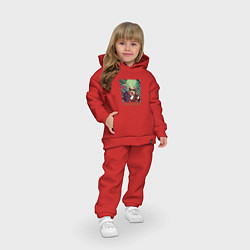 Детский костюм оверсайз Куки Надёжная помощница главаря банды Аратаки, цвет: красный — фото 2