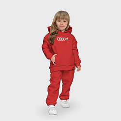 Детский костюм оверсайз Люблю свою Audi, цвет: красный — фото 2