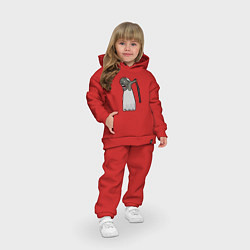 Детский костюм оверсайз Бабка Гренни, цвет: красный — фото 2