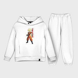Детский костюм оверсайз Dragon Ball - Goky Son, цвет: белый