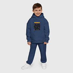 Детский костюм оверсайз Pac-Man на ZX-Spectrum, цвет: тёмно-синий — фото 2