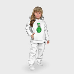 Детский костюм оверсайз Радужные друзья: Зеленый, цвет: белый — фото 2