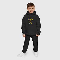 Детский костюм оверсайз Гомер Nirvana, цвет: черный — фото 2