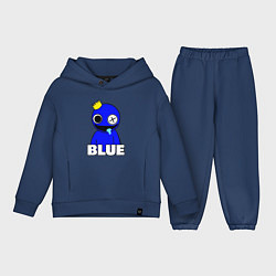 Детский костюм оверсайз Радужные друзья улыбчивый Синий, цвет: тёмно-синий