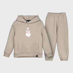 Детский костюм оверсайз Cute white rabbit