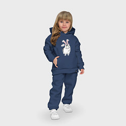 Детский костюм оверсайз Кролик Бендер - 2023, цвет: тёмно-синий — фото 2